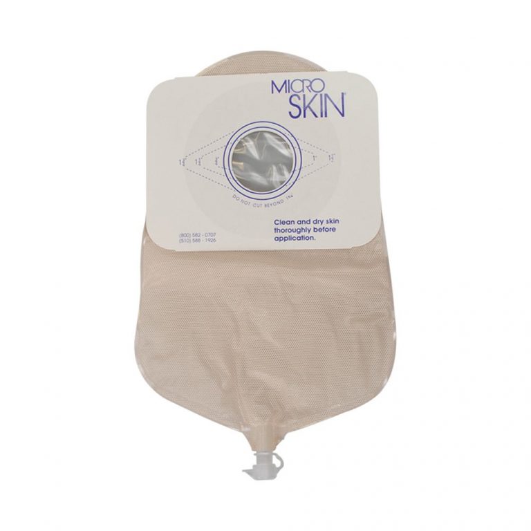 Cymed One-Piece Urostomy Pouch with MicroSkin Adhesive Barrier