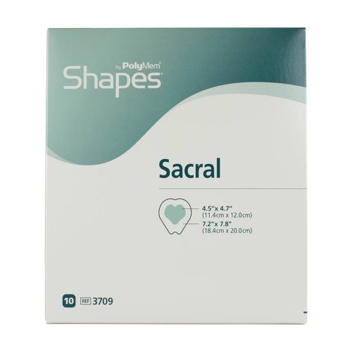 Polymem Shapes Sacral Foam Dressing