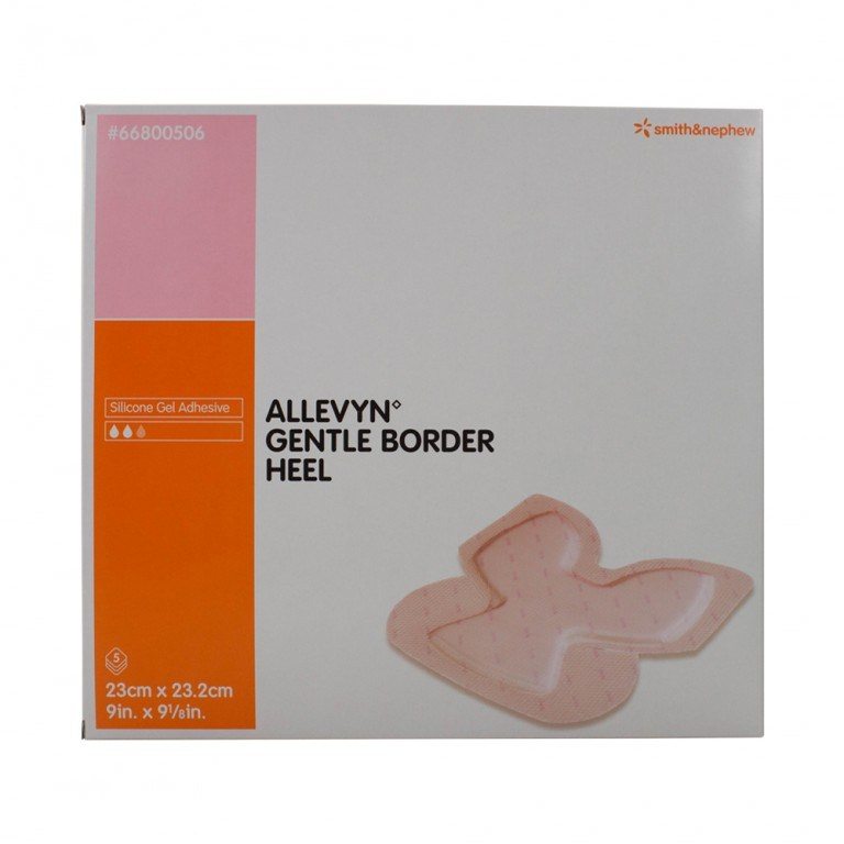 Allevyn Gentle Border Heel Foam Dressing