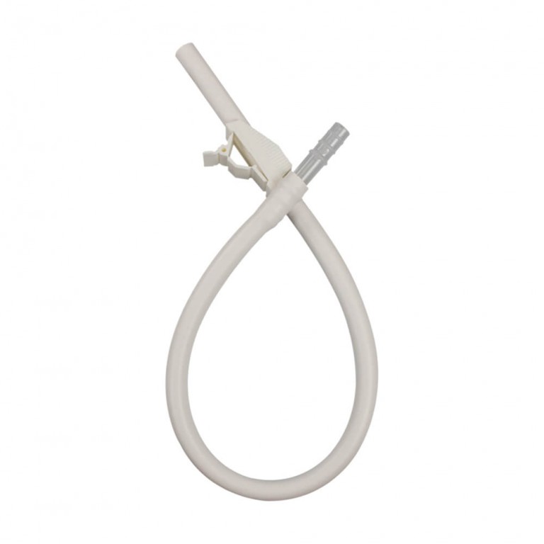 Urocare Silicone Extenstion Tubing with Clamp Valve