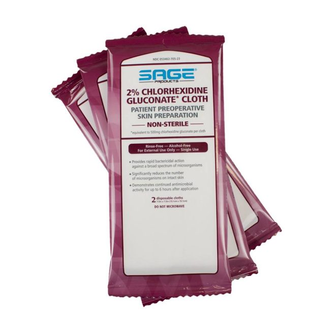 Sage Chlorxidine Gluconate Cloth