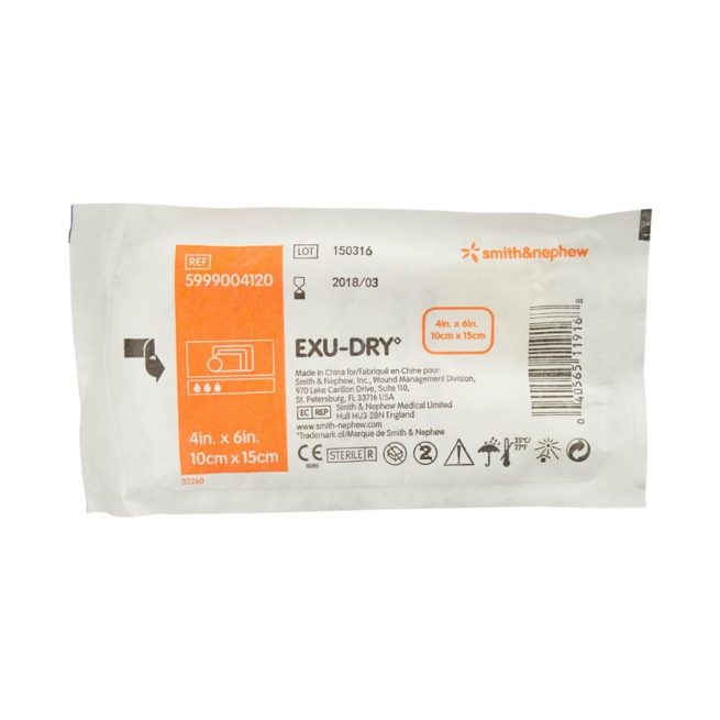 EXU-DRY Absorbent Dressing, Full Absorbency