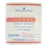 Safe n' Simple Bordered Gauze Sterile Sponges