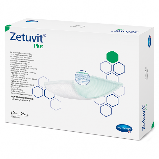 white package of Zetuvit bandages