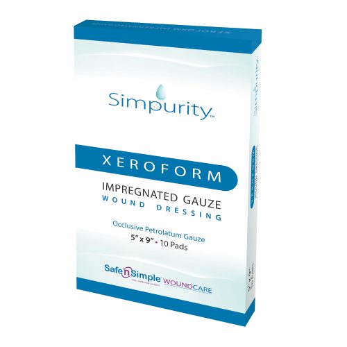 Simpurity Xeroform Impregnated Gauze Wound Dressing