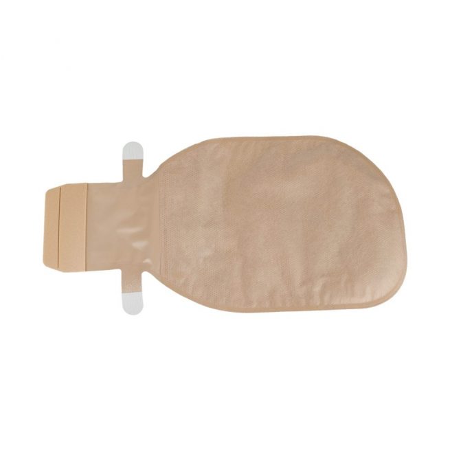 Assura Flat MAXI Cut-to-Fit One-Piece Drainable Pouch with Filter, Velcro Closure, and WIDE Outlet