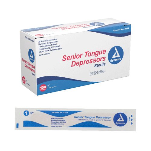 Dynarex Sterile Senior Tongue Depressor