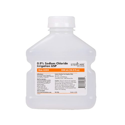 Nurse Assist USP Normal Saline 0.9% Square Bottle